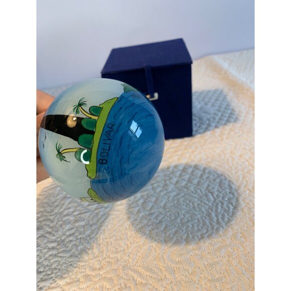 Vintage Beechcombers Lighthouse Gulf Coast Glass Ornament with Box - Picture 4 of 10